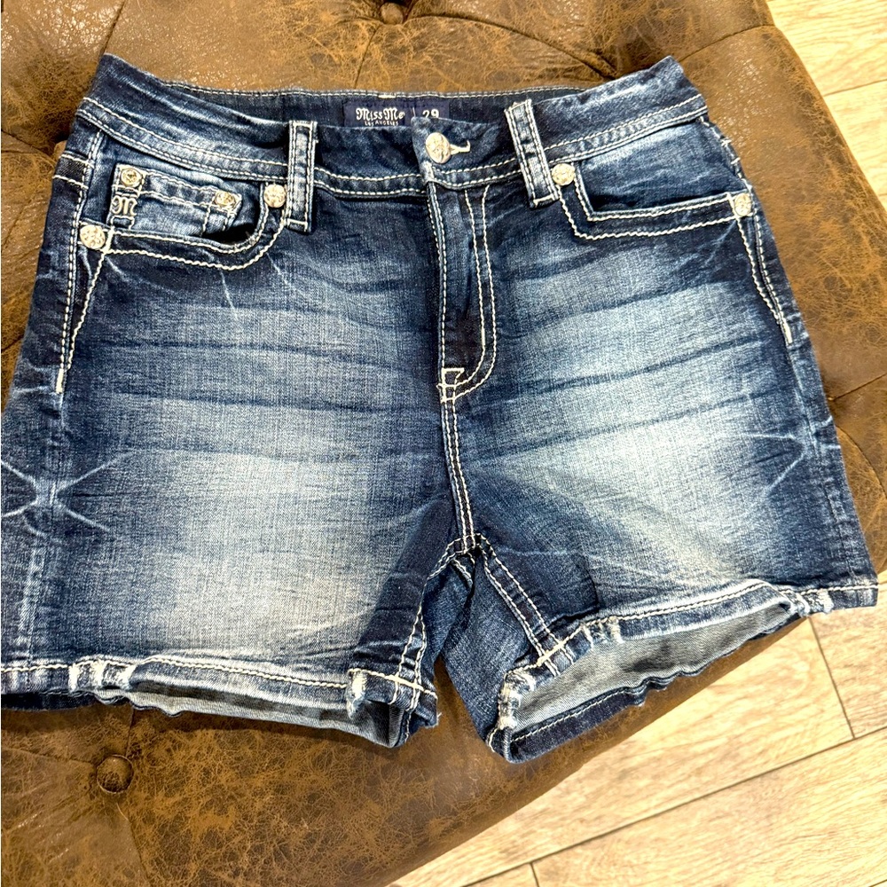 Miss Me Blue American Flag Jean Shorts - Picture 2 of 2